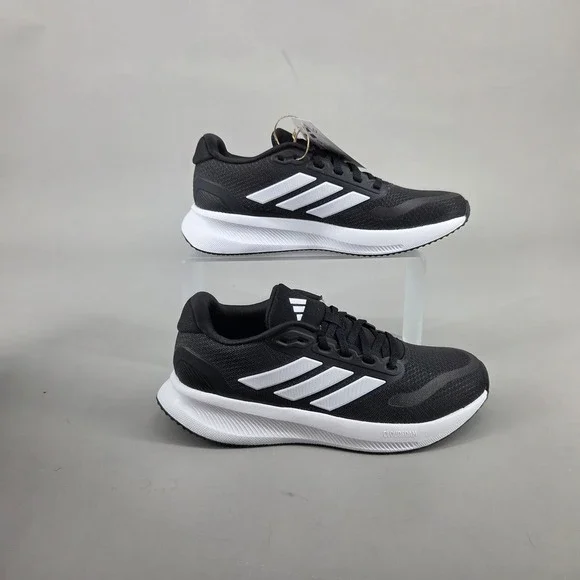 Adidas Runfalcon 5 W Running Shoes Women 7 Black White Cloudfoam IH7759 Athletic - Picture 2 of 10